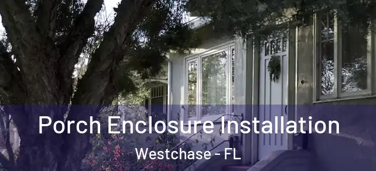  Porch Enclosure Installation Westchase - FL